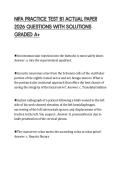 NIFA PRACTICE TEST B1 ACTUAL PAPER  2026 QUESTIONS WITH SOLUTIONS  GRADED A&plus;