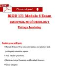 BIOD 171 Module 6 Final Exam &lpar;2026&sol;2027&rpar; &vert; Essential Microbiology &vert; Portage Learning
