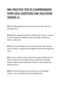 NIFA PRACTICE TEST B1 COMPREHENSIVE  PAPER 2026 QUESTIONS AND SOLUTIONS  GRADED A&plus;