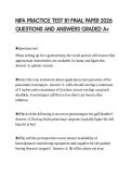 NIFA PRACTICE TEST B1 FINAL PAPER 2026  QUESTIONS AND ANSWERS GRADED A&plus;