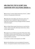 NIFA PRACTICE TEST B1 SCRIPT 2026  QUESTIONS WITH SOLUTIONS GRADED A&plus;