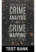 TESTBANK FOR CRIME ANALYSIS WITH CRIME MAPPING &lpar;4TH EDITION&rpar; complete newest solution 100&percnt; pass A&plus;