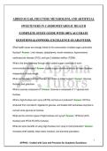 ADDED SUGAR&comma; FRUCTOSE METABOLISM&comma; AND ARTIFICIAL SWEETENERS IN CARDIOMETABOLIC HEALTH &vert;COMPLETE STUDY GUIDE WITH 100&percnt; ACCURATE QUESTIONS &ANSWERS&period; EXCELLENCE GUARANTEED&period;