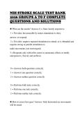 NIH STROKE SCALE STUDY GUIDE  2026 PATIENTS 1 TO 6  COMPREHENSIVE QUESTIONS AND  ANSWERS