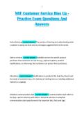 NRF Customer Service Rise Up - Practice Exam Questions And Answers