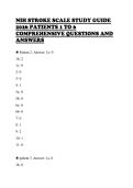 NIH STROKE SCALE TEST BANK  2026 GROUPS A TO F COMPLETE  QUESTIONS AND SOLUTIONS