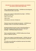 HTH 408 UNIT 1 EXAM COMPLETE QUESTIONS AND VERIFIED SOLUTIONS LATEST UPDATE THIS YEAR