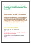 Cannon Trust Fundamentals Exam 2026-2027 Prep&colon; 200 Practice Questions with Correct Answers & Well Explained Rationales PASS ACannon Trust Exam Solutions