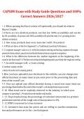 CAPSIM Exam Study Guide Questions and Answers &ndash; Complete Preparation Material &lpar;2026&sol;2027&rpar;