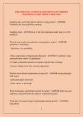 HTH 408 EXAM 2 COMPLETE QUESTIONS AND VERIFIED SOLUTIONS LATEST UPDATE THIS YEAR