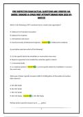 FIRE INSPECTOR EXAM BUNDLE&vert;ACTUAL QUESTIONS AND VERIFIED ANSWERS &vert;GRADED A&plus;&vert;PASS FIRST ATTEMPT&vert;BRAND NEW 2026 UPDATE&excl;&excl;&excl;&excl;