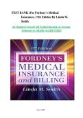 Test Bank for Fordney's Medical Insurance&comma; 17th Edition by Linda M&period; Smith &ndash; All Chapters &lpar;1-20&rpar; &ndash; Verified Questions & Accurate Solutions&comma; Latest Edition 2026