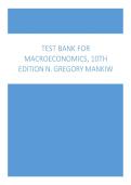 Test Bank&colon; Macroeconomics &lpar;10th Edition&rpar; &ndash; N&period; Gregory Mankiw