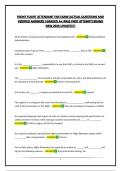 FRONT FLIGHT ATTENDANT FAR EXAM&vert;ACTUAL QUESTIONS AND VERIFIED ANSWERS &vert;GRADED A&plus;&vert;PASS FIRST ATTEMPT&vert;BRAND NEW 2026 UPDATE&excl;&excl;&excl;&excl;