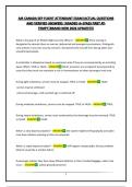 AIR CANADA SEP FLIGHT ATTENDANT EXAM&vert;ACTUAL QUESTIONS AND VERIFIED ANSWERS &vert;GRADED A&plus;&vert;PASS FIRST ATTEMPT&vert;BRAND NEW 2026 UPDATE&excl;&excl;&excl;&excl;