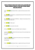 FLIGHT ATTENDANT EXAM STUDY GUIDE&vert;ACTUAL QUESTIONS AND VERIFIED ANSWERS &vert;GRADED A&plus;&vert;PASS FIRST ATTEMPT&vert;BRAND NEW 2026 UPDATE&excl;&excl;&excl;&excl;
