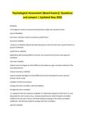 Psychological Assessment Package Deal