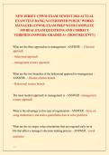 NEW JERSEY CPWM EXAM NEWEST 2026 ACTUAL EXAM TEST BANK&vert; NJ CERTIFIED PUBLIC WORKS MANAGER &lpar;CPWM&rpar; EXAM PREP WITH COMPLETE 350 REAL EXAM QUESTIONS AND CORRECT VERIFIED ANSWERS&sol; ALREADY GRADED A&plus; &lpar;MOST RECENT&excl;&excl;&rpar;