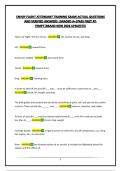 ENVOY FLIGHT ATTENDANT TRAINING EXAM&vert;ACTUAL QUESTIONS AND VERIFIED ANSWERS &vert;GRADED A&plus;&vert;PASS FIRST ATTEMPT&vert;BRAND NEW 2026 UPDATE&excl;&excl;&excl;&excl;