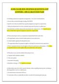 ACHE FACHE BOG BUSINESS QUESTIONS AND ANSWERS &sol; 100 GUARANTEED PASS&excl;