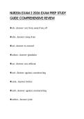 NUR206 EXAM 2 2026 EXAM PREP STUDY GUIDE COMPREHENSIVE REVIEW