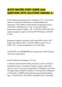 IACCP MASTER STUDY GUIDE 2026 QUESTIONS WITH SOLUTIONS GRADED A&plus;