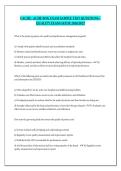 FACHE - ACHE BOG EXAM SAMPLE TEST QUESTIONS &ndash; QUALITY EXAM GUIDE 2026-2027