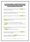 WGU C202 PRE ASSESSMENT - MANAGING HUMAN CAPITAL&vert;ACTUAL QUESTIONS AND VERIFIED ANSWERS &vert;GRADED A&plus;&vert;PASS FIRST ATTEMPT&vert;BRAND NEW 2026 UPDATE&excl;&excl;&excl;&excl;