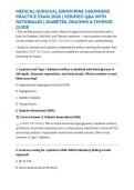MEDICAL-SURGICAL ENDOCRINE DISORDERS PRACTICE EXAM 2026 &vert; VERIFIED Q&A WITH RATIONALES &vert; DIABETES&comma; DKA&sol;HHS & THYROID GUIDE
