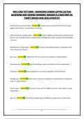 WGU C202 EXAM BUNDLE 2026 - MANAGING HUMAN CAPITAL&vert;ACTUAL QUESTIONS AND VERIFIED ANSWERS &vert;GRADED A&plus;&vert;PASS FIRST ATTEMPT&vert;BRAND NEW 2026 UPDATE&excl;&excl;&excl;&excl;
