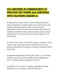 ISC2 CERTIFIED IN CYBERSECURITY CC PRACTICE TEST PAPER 2026 QUESTIONS WITH SOLUTIONS GRADED A&plus;