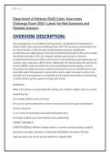 Department of Defense &lpar;DoD&rpar; Cyber Awareness  Challenge Exam 2026 &vert; Latest Verified Questions and  Detailed Answers 
