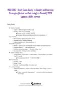 WGU D186 &ndash; Study Guide&colon; Equity vs Equality and Learning Strategies &vert; Actual verified study &vert; A&plus; Graded &vert; 2026 Updates &vert; 100&percnt; correct