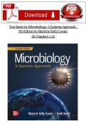 Test Bank for Microbiology&colon; A Systems Approach&comma; 7th Edition by Marjorie Kelly Cowan All Chapters 1-25