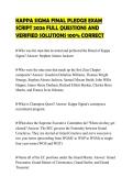 KAPPA SIGMA FINAL PLEDGE EXAM SCRIPT 2026 FULL QUESTIONS AND VERIFIED SOLUTIONS 100&percnt; CORRECT
