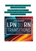 LPN to RN Transitions &vert; 6th Edition&comma; Lora Claywell &colon; Full Test Bank Questions and Answers &vert; All 18 Chapters