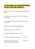 KSV TEST BANK 2026 COMPLETE REVIEW SOLVED QUESTIONS GRADED A&plus;