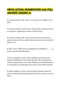 HIPAA ACTUAL EXAMINATION 2026 FULL ANSWERS GRADED A&plus;&period;pdf