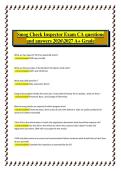 Smog Check Inspector Exam &lpar;California&rpar; Questions and Answers&comma; 2026&sol;2027 &ndash; Comprehensive Certification Study Guide