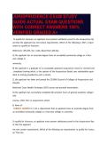 JURISPRUDENCE EXAM STUDY GUIDE ACTUAL EXAM QUESTIONS WITH CORRECT ANSWERS 100&percnt; VERIFIED GRADED A&plus;