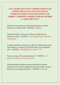 ANCC NURSE EXECUTIVE CERTIFICATION EXAM  NEWEST 2026 ACTUAL EXAM TEST BANK&vert;  COMPLETE 350 REAL EXAM QUESTIONS AND  CORRECT VERIFIED ANSWERS&sol; ALREADY GRADED  A&plus; &lpar;MOST RECENT&excl;&excl;&rpar;