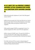M-SLC ABCP TEST 100 PERCENT CORRECT ANSWERS ACTUAL EXAMINATION PAPER 2026 QUESTIONS WITH ANSWERS GRADED A&plus;