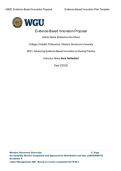 WGU  D031 &colon;task2 Evidence-Based Innovation Proposal &vert; 2026