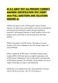 M-SLC ABCP TEST 100 PERCENT CORRECT ANSWERS CERTIFICATION TEST SCRIPT 2026 FULL QUESTIONS AND SOLUTIONS GRADED A&plus;