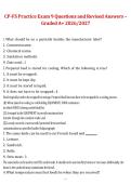 CP-FS Practice Exam 9 Questions and Revised Answers &ndash;  Graded A&plus; 2026&sol;2027
