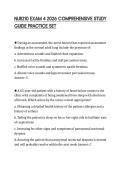 NUR210 EXAM 4 2026 COMPREHENSIVE STUDY GUIDE PRACTICE SET