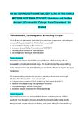 NR 566 ADVANCED PHARMACOLOGY CARE OF THE FAMILY MIDTERM QUIZ BANK 2026&sol;2027 &vert; Questions and Verified Answers &vert; Chamberlain College &vert; Pass Guaranteed - A&plus; Graded