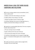 NUR210 EXAM 4 2026 TEST PAPER SOLVED QUESTIONS AND SOLUTIONS