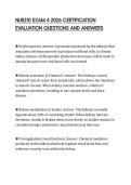 NUR210 EXAM 4 2026 CERTIFICATION EVALUATION QUESTIONS AND ANSWERS