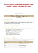 ME 290 Study Guide 2 Resume Writing for Engineers &vert; Verified study set &vert; A&plus; Graded &vert; 2026 Updates &vert; 100&percnt; correct